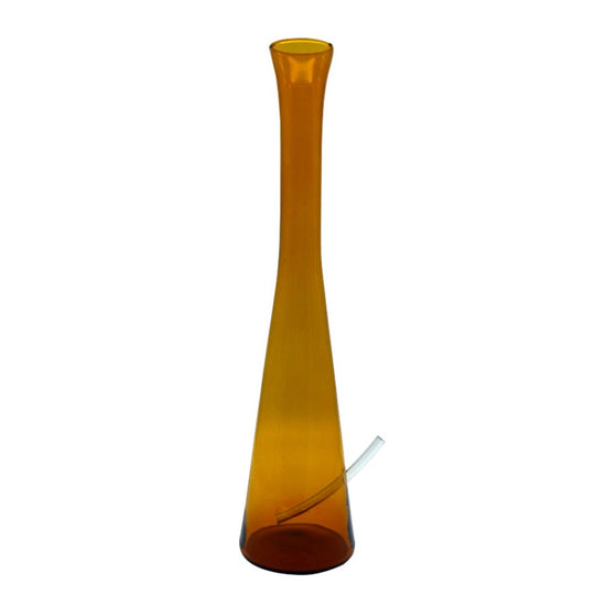 Hollandbong 38cm Amber ohne Kickloch - mit Schlauch