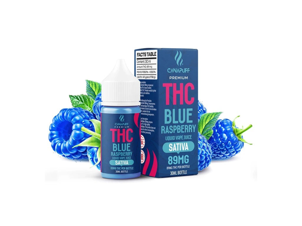 THC Liquid Blue Raspberry 89mg 30ml