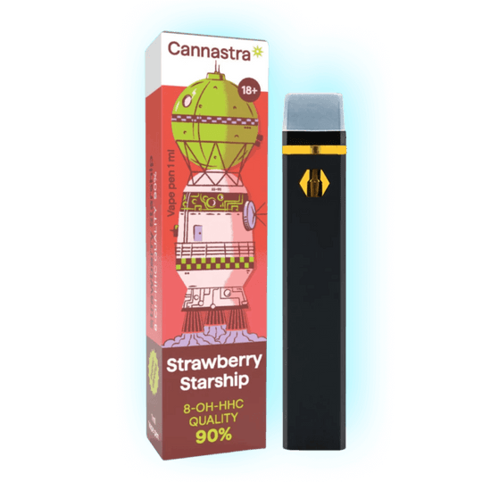 8-OH-H Vape Strawberry Starship 90% 1ml