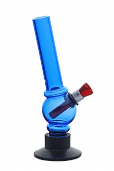 Mini-Bong (15 cm) Acryl Blau