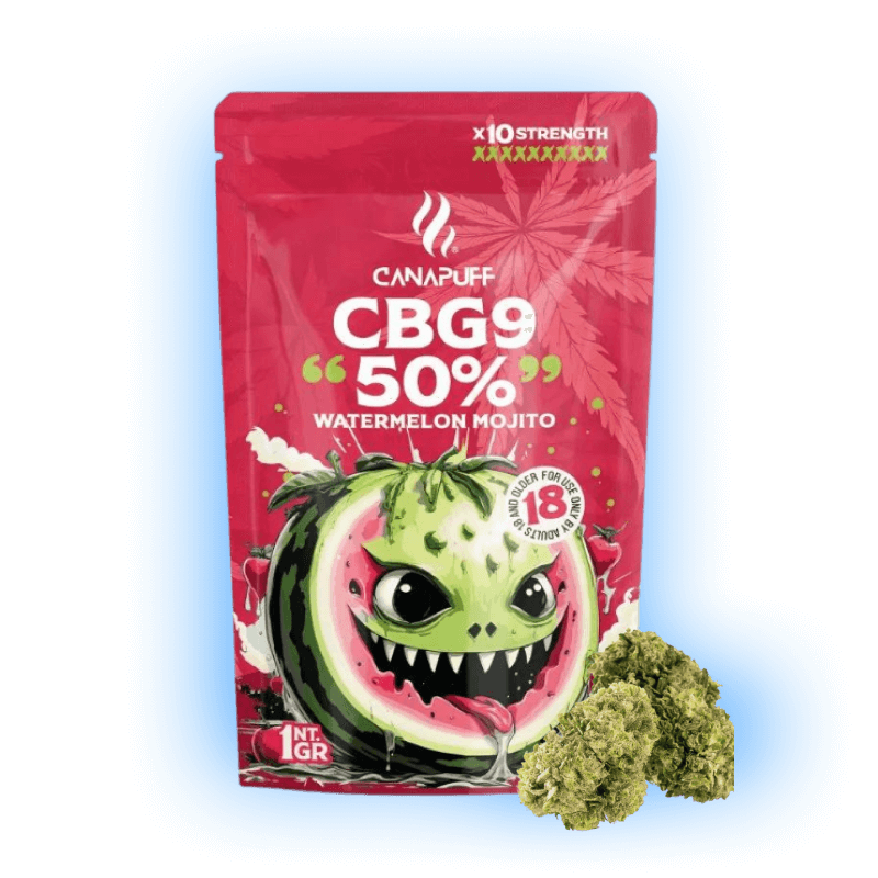 Canapuff - Watermelon Mojito 50% - CBG9 Buds