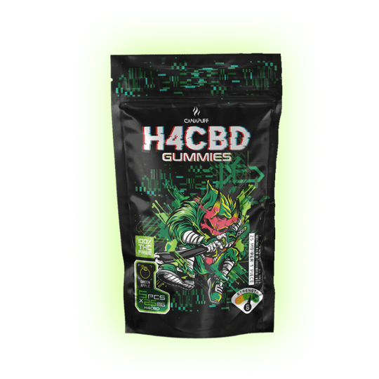 H4CBD Gummibärchen Grüner Apfel 