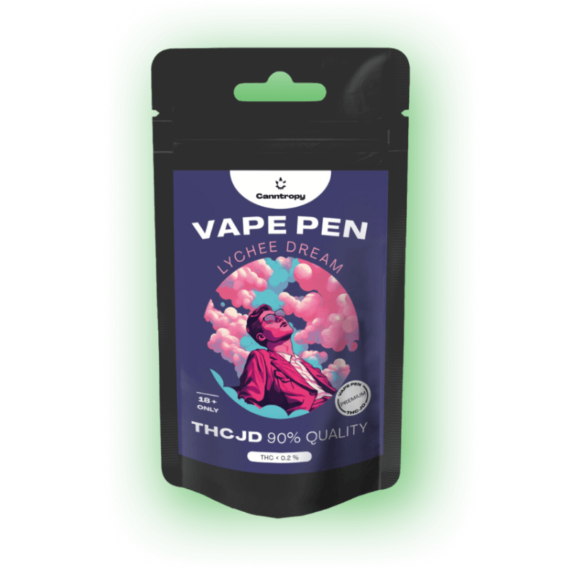 THCJD Vape Pen Lychee Dream, THCJD 90 % Qualität